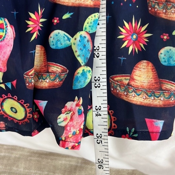 VTG,LA Soul,Dresses Fiesta Llama
Print Dress,Tie-Back,POCKETS,Lined, EUC,Size S - Picture 13 of 14